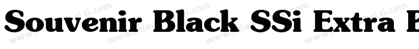 Souvenir Black SSi Extra Bold字体转换